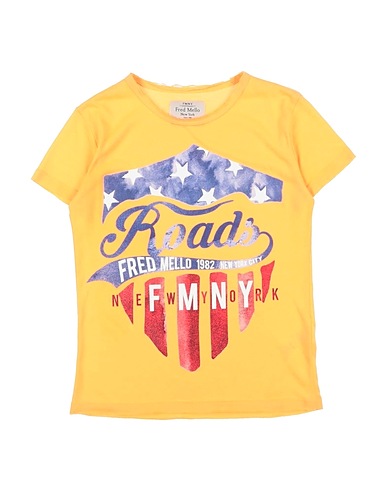 FRED MELLO T-shirt Orange 100% Cotton