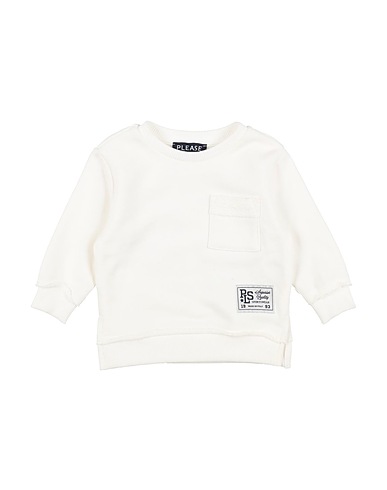 PLEASE Sweatshirt White 75% Cotton, 25% Polyester