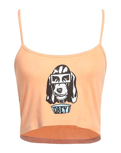 OBEY Top Albicocca 100% Cotone
