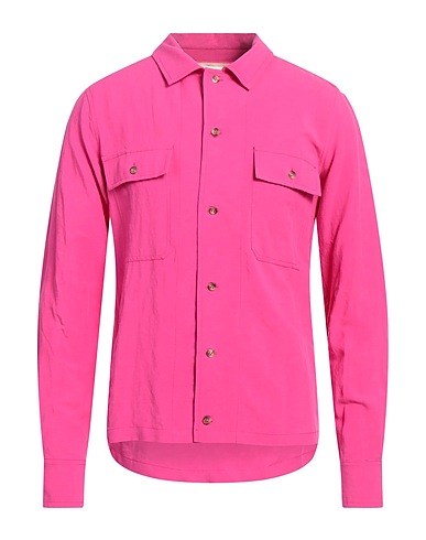 ..,BEAUCOUP Solid colour shirt Fuchsia 60% Viscose, 40% Linen