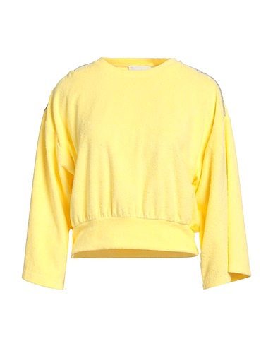 BRAND UNIQUE Sweatshirt Yellow 80% Cotton, 20% Polyester