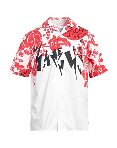 NEIL BARRETT Camicie Bianco 100% Cotone