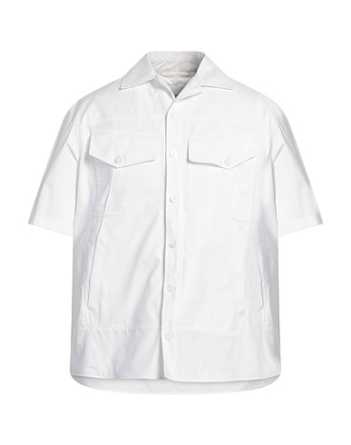 NEIL BARRETT Solid color shirt White 100% Cotton