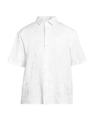NEIL BARRETT Solid colour shirt White 100% Cotton