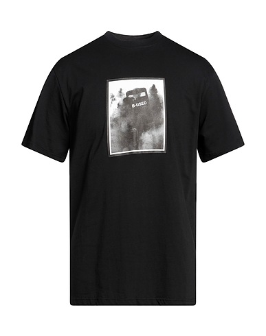 B-USED T-Shirt Schwarz 100% Baumwolle