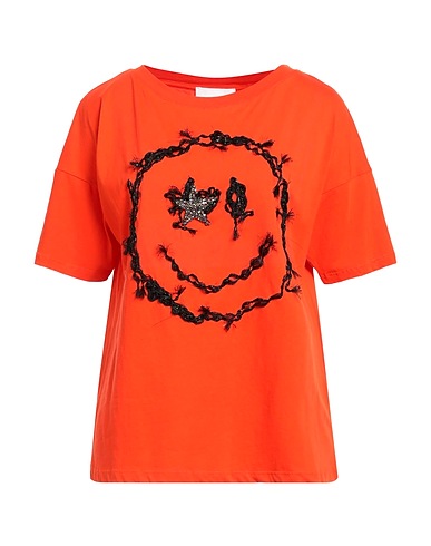 BRAND UNIQUE T-shirt Orange 100% Cotton
