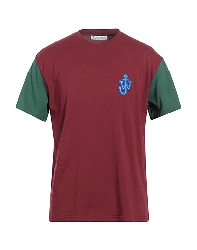 JW ANDERSON T-shirt Burgundy 100% Cotton