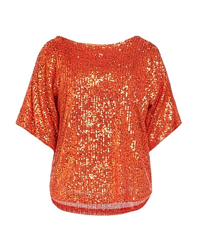 BRAND UNIQUE Top Orange 93% Polyester, 7% Elastan