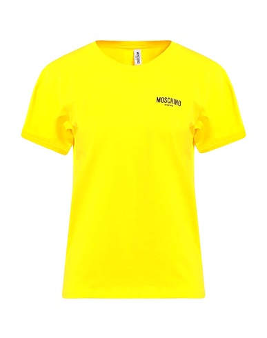 MOSCHINO Basic T-shirt SWIM Yellow 94% Cotton, 6% Elastane