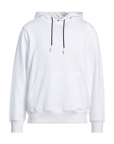 DUVETICA Hooded track jacket  White 100% Cotton