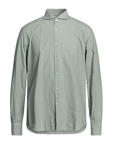 ALESSANDRO GHERARDI Camicia tinta unita Verde salvia 100% Cotone