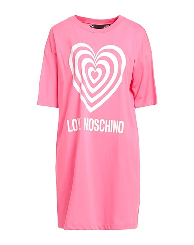 LOVE MOSCHINO Short dress ROSA 100% Cotton