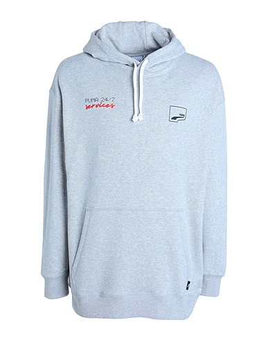 PUMA Hooded track jacket  UPTOWN Hoodie Light grey 100% Cotton