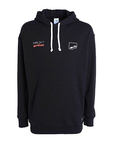 PUMA Hooded track jacket  UPTOWN Hoodie Black 100% Cotton