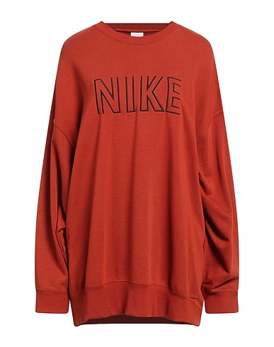 NIKE Sweatshirt Rust 80% Cotton, 20% Polyester