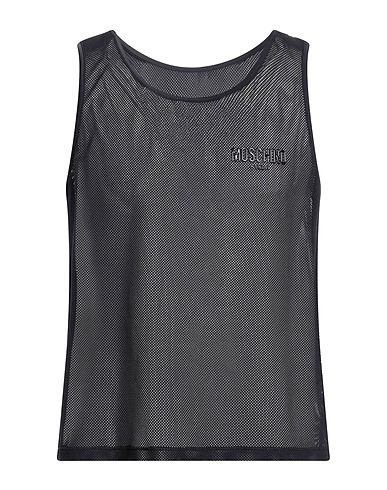 MOSCHINO Tank top Black 92% Polyamide, 8% Elastane
