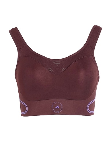 ADIDAS by STELLA McCARTNEY Top aSMC TPA BRA  Chocolate brown 79% Recycled polyester, 21% Elastane