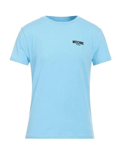 MOSCHINO T-shirt SWIM Sky blue 94% Cotton, 6% Elastane