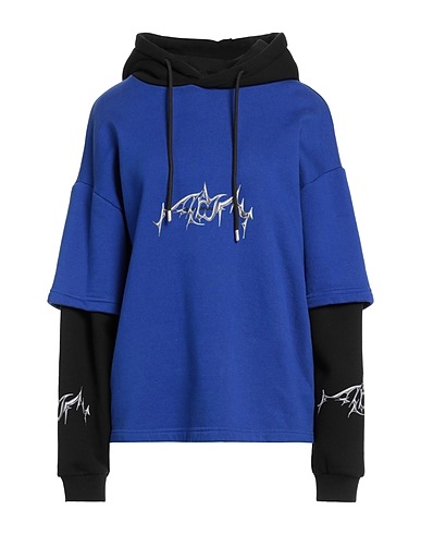 A BETTER MISTAKE Hooded track jacket  Blue 100% Cotton