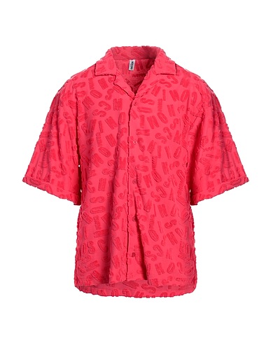 MOSCHINO Patterned shirt Fuchsia 80% Cotton, 20% Polyester