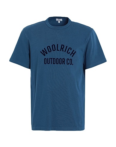 WOOLRICH T-shirt GRAPHIC TEE 
 Slate blue 100% Cotton