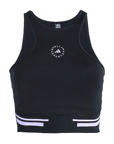 ADIDAS by STELLA McCARTNEY Top aSMC TPA CR H.R Black 79% Recycled polyester, 21% Elastane