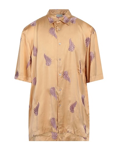 DRIES VAN NOTEN 柄入りシャツ サンド レーヨン 100%
