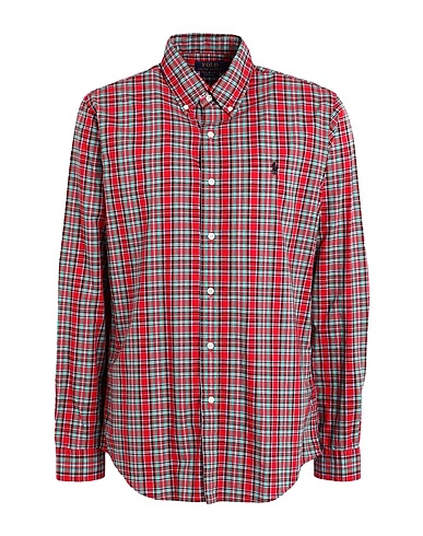 POLO RALPH LAUREN Checked shirt Red 100% Cotton