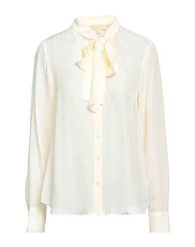 MICHAEL MICHAEL KORS Shirts & blouses with bow Ivory 60% Viscose, 40% Silk