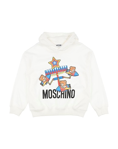 MOSCHINO TEEN Sweatshirt White 100% Cotton, Elastane