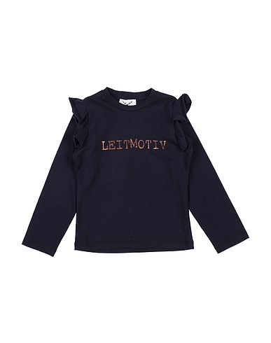 LEITMOTIV T-shirt Midnight blue 90% Cotton, 10% Elastane