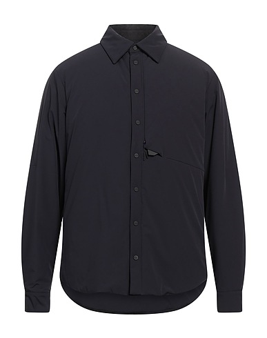 SEASE Camicia tinta unita Blu notte 88% Nylon, 12% Elastan