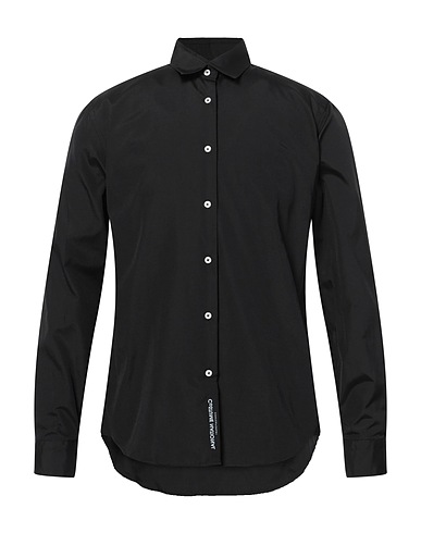 COSTUME NATIONAL Solid colour shirt Black 100% Cotton
