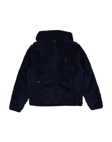 POLO RALPH LAUREN Sweatshirt P-Layer 2 Teddy Fleece Jacket
 Midnight blue 100% Recycled polyester