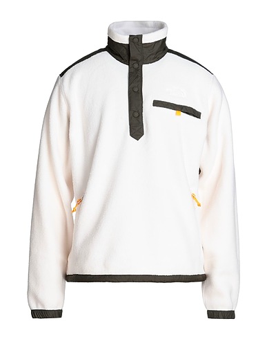 THE NORTH FACE Sweatshirt M ROYAL ARCH 1/4 SNAP
 White 100% Polyester