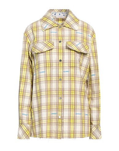 OFF-WHITE™ Camisa de cuadros 82% Algodón orgánico, 18% Poliéster reciclado