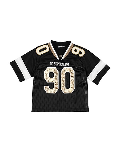 DOLCE&GABBANA T-shirt Black 100% Polyester, Viscose, Polyamide, Metallic Polyester, Cotton
