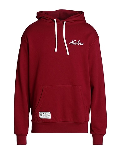 NEW ERA Hooded track jacket  NE LIFESTYLE OS HOODY  Burgundy 80% Cotton, 20% Polyester