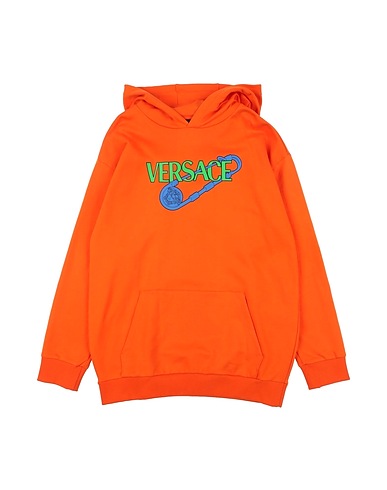 VERSACE YOUNG Sweat-shirt Orange 100% Coton, Élasthanne
