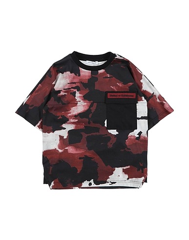 DOLCE&GABBANA T-shirt Brown 100% Cotton, Viscose, Polyurethane, Elastane, Polyamide