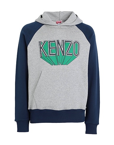 KENZO Felpa Grigio chiaro 100% Cotone organico