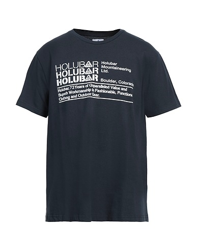 HOLUBAR T-shirt Navy blue 100% Cotton