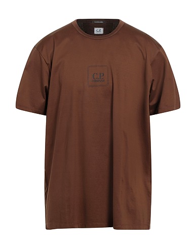 C.P. COMPANY T-shirt Brown 100% Cotton