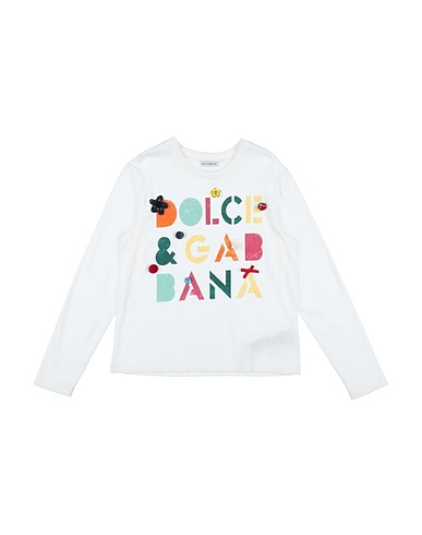 DOLCE&GABBANA T-shirt White 100% Cotton, Polyester, Zamak, Wool, Polyamide