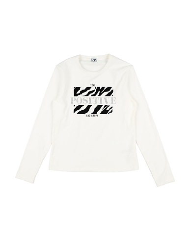 GAIA T-Shirt Off white 94% Baumwolle, 6% Elastan