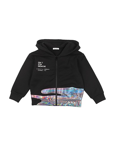 DOLCE&GABBANA Hooded sweatshirt Black 100% Cotton