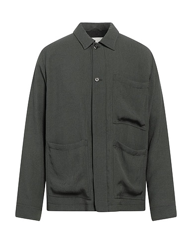 NANUSHKA Solid colour shirt Dark green 100% Triacetate