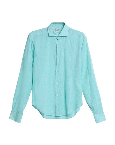 ALESSANDRO GHERARDI Linen shirt Turquoise 100% Linen
