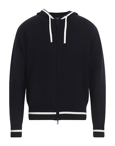 EMPORIO ARMANI Cardigan Midnight blue 92% Virgin Wool, 4% Polyamide, 3% Cashmere, 1% Elastane