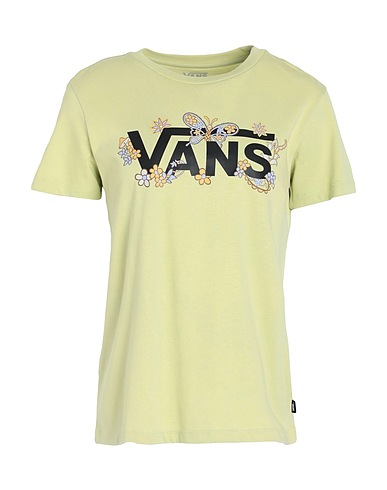 VANS T-shirt TRIPPY PAISLEY CREW
 Sage green 100% Cotton